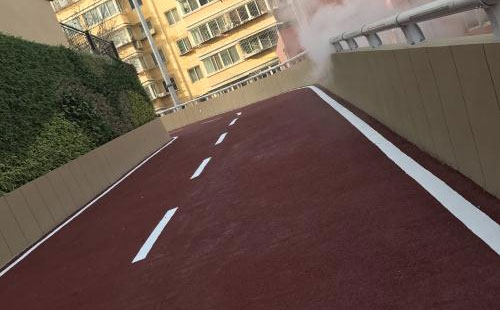 托克逊彩色路面